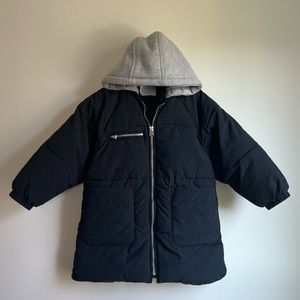 Zara Kids Hooded Puffer Jacket (Size 6)